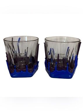 Makers Mark Wax Dipped Whiskey Glasses Pair